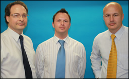 Rob Lambden (Online50) Richard Shelton (Sage) and Jonathan Harris (Accounting Office)
